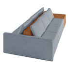 Sofá Ilha 3 Lugares Living 342cm Modulado Para Sala Lary Linh