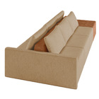 Sofá Ilha 3 Lugares Living 342cm Modulado Para Sala Lary Linh