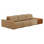 Sofá Ilha 3 Lugares Living 342cm Modulado Para Sala Lary Linh