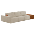 Sofá Ilha 3 Lugares Living 372cm Modulado Para Sala Lary Bouc