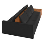 Sofá Ilha 3 Lugares Living 372cm Modulado Para Sala Lary Velu