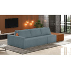 Sofá Ilha 3 Lugares Living 402cm Modulado Para Sala Lary Bouc