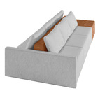 Sofá Ilha 3 Lugares Living 402cm Modulado Para Sala Lary Linh