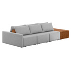 Sofá Ilha 3 Lugares Living 402cm Modulado Para Sala Lary Linh