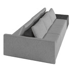 Sofá Ilha 3 Lugares Living 402cm Modulado Para Sala Lary Linh