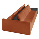 Sofá Ilha 3 Lugares Living 402cm Modulado Sala Lary Bouclê Mo