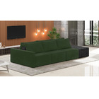 Sofá Ilha 3 Lugares Living 402cm Modulado Sala Lary Veludo Ve