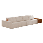 Sofá Ilha 4 Lugares Living 392cm Modulado Para Sala Lary Bouc