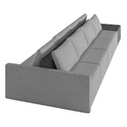 Sofá Ilha 4 Lugares Living 392cm Modulado Para Sala Lary Linh