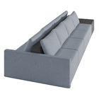 Sofá Ilha 4 Lugares Living 392cm Modulado Para Sala Lary Linh