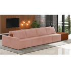 Sofá Ilha 4 Lugares Living 392cm Modulado Para Sala Lary Velu