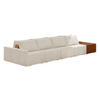 Sofá Ilha 4 Lugares Living 432cm Modulado Para Sala Lary Bouc