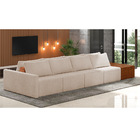 Sofá Ilha 4 Lugares Living 432cm Modulado Para Sala Lary Bouc