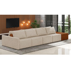 Sofá Ilha 4 Lugares Living 432cm Modulado Para Sala Lary Linh