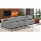 Sofá Ilha 4 Lugares Living 432cm Modulado Para Sala Lary Linh