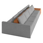 Sofá Ilha 4 Lugares Living 432cm Modulado Para Sala Lary Linh