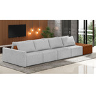 Sofá Ilha 4 Lugares Living 432cm Modulado Para Sala Lary Linh