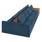 Sofá Ilha 4 Lugares Living 432cm Modulado Para Sala Lary Velu