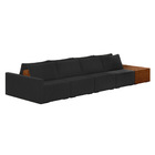 Sofá Ilha 4 Lugares Living 432cm Modulado Para Sala Lary Velu