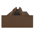 Sofá Ilha 4 Lugares Living 432cm Modulado Sala Lary Veludo/pu