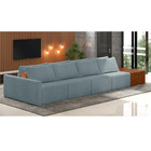 Sofá Ilha 4 Lugares Living 472cm Modulado Para Sala Lary Bouc