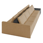 Sofá Ilha 4 Lugares Living 472cm Modulado Para Sala Lary Linh