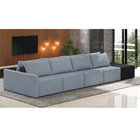 Sofá Ilha 4 Lugares Living 472cm Modulado Para Sala Lary Linh