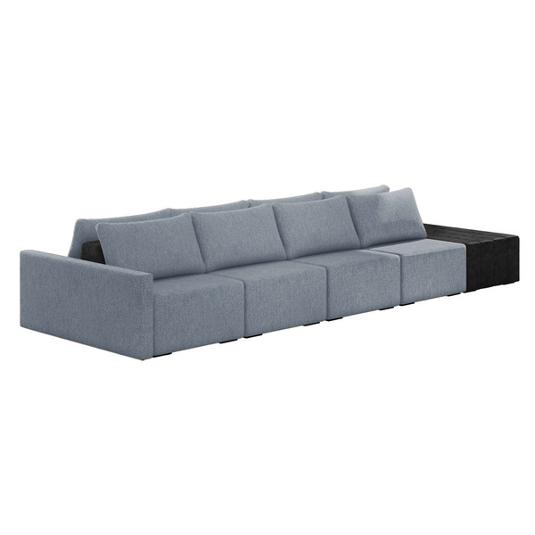 Sofá Ilha 4 Lugares Living 472cm Modulado Para Sala Lary Linh