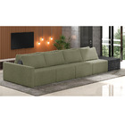 Sofá Ilha 4 Lugares Living 472cm Modulado Sala Lary Bouclê Ve