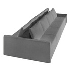 Sofá Ilha 4 Lugares Living 512cm Modulado Sala Lary Bouclê Ci