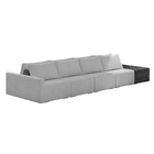 Sofá Ilha 4 Lugares Living 512cm Modulado Sala Lary Bouclê Ci