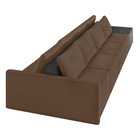 Sofá Ilha 4 Lugares Living 512cm Modulado Sala Lary Veludo Ma