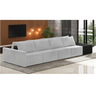 Sofá Ilha 4 Lugares Living 512cm Modulado Sala Lary Veludo/pu