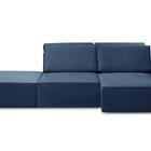 Sofá Ilha 7 Lugares Isadora Suede Azul Adonai Estofados