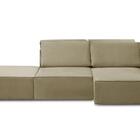 Sofá Ilha 7 Lugares Isadora Suede Bege Adonai Estofados