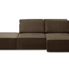 Sofá Ilha 7 Lugares Isadora Suede Marrom Adonai Estofados