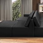 Sofá Ilha 7 Lugares Isadora Suede Preto Adonai Estofados