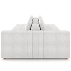 Sofá Ilha Com Puff Para Sala Living 245cm Amber M03 Bouclê Br