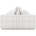 Sofá Ilha Com Puff Para Sala Living 335cm Amber M03 Bouclê Br