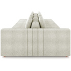 Sofá Ilha Com Puff Para Sala Living 365cm Amber M03 Bouclê Be