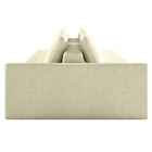 Sofá Ilha Modulado Milos 432cm Puff Lateral Bouclê Off White