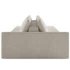 Sofá Ilha Modular Para Sala 312cm Com Puff Dublin K01 Bouclê