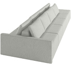 Sofá Ilha Modular Para Sala 392cm Com Puff Dublin K01 Linho C