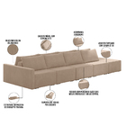 Sofá Ilha Modular Para Sala 432cm Com Puff Dublin K01 Veludo