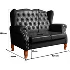 Sofá Imperador Namoradeira Chesterfield Capitonê Couríssimo B