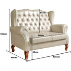 Sofá Imperador Namoradeira Chesterfield Capitonê Couríssimo B