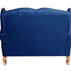 Sofá Imperador Namoradeira Chesterfield Retrô Colonial Azul