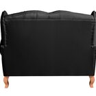 Sofá Imperador Namoradeira Chesterfield Retrô Colonial Preto