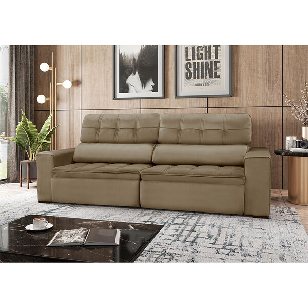 Sofá Imperial 05 Lugares Retrátil E Reclinável Medindo 2,70m