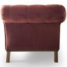 Sofá Império Com Capitone 03 Lugares 180 Cm Veludo Marsala